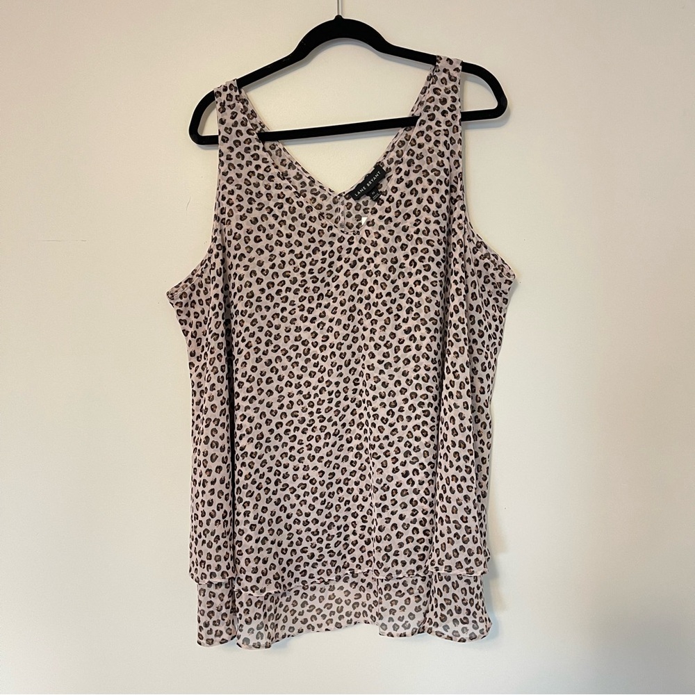 Lane Bryant NWT Animal V-neck Polyester Sleeveless Sz 22